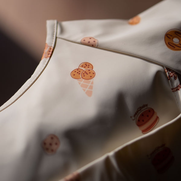 Waterproof Weaning Bibs Long Sleeve - Fruit and Sweets (Pack of 2)