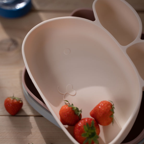 Silicone Elsie Rabbit Suction Plate - Misty Rose