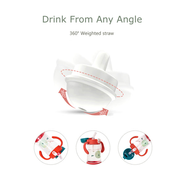 sippy cup with weighted straw